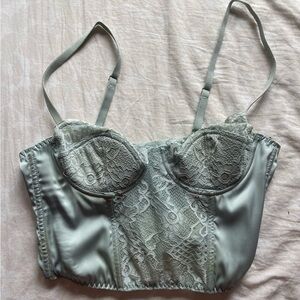 Urban Outfitters Satin Lace Top